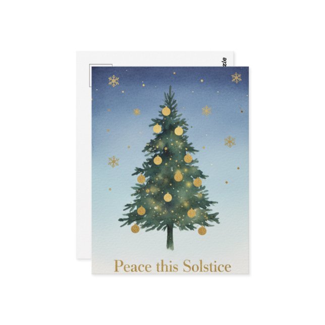 Winter Solstice Postcard Vykort (Fram/Back In Situ)