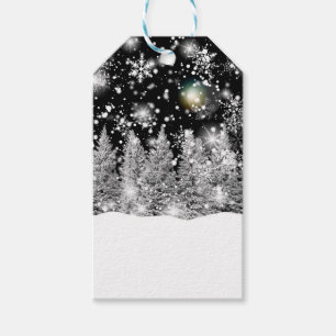 Winter Solstice Snowfall Presentetikett