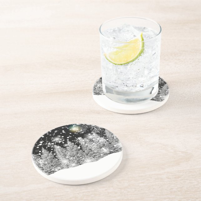 Winter Solstice Snowfall Underlägg (Sidan)