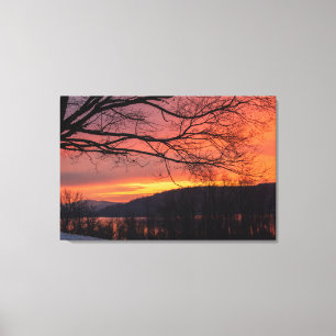 Winter Solstice Sunset Canvastryck