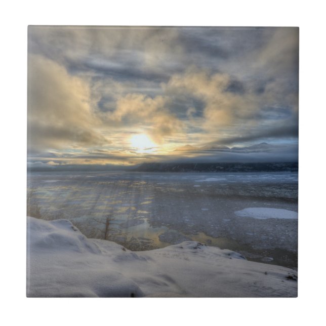 Winter Solstice Turnonce Arm Kakelplatta (Framsidan)