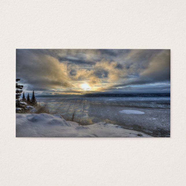 Winter Solstice Turnonce Arm Visitkort (Framsidan)
