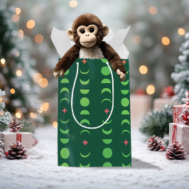 Winter Solstice Yule Wicca Måne Phases Red Grönt