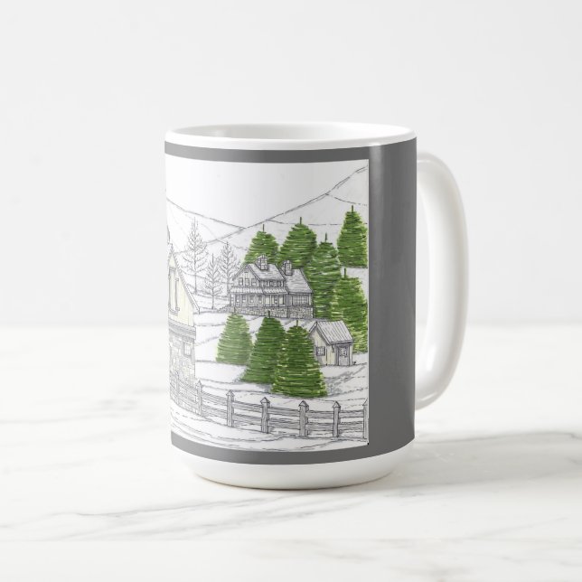 Winter Soltice Farm 15oz Mugg (Framsida höger)