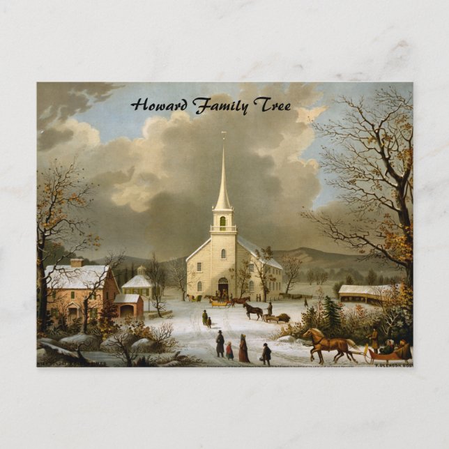 Winter Söndag i Olden Times Vykort (Framsida)