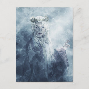 Winter Sorceress Fantasy Snö Queen Witch Vykort