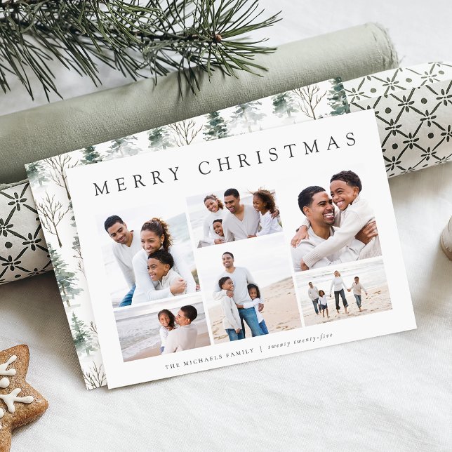 Winter Splendor | Helgdag Fotokollokort Julkort (Skapare uppladdad)