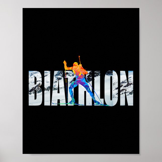 Winter-sportar för teckensnitt poster (Framsidan)