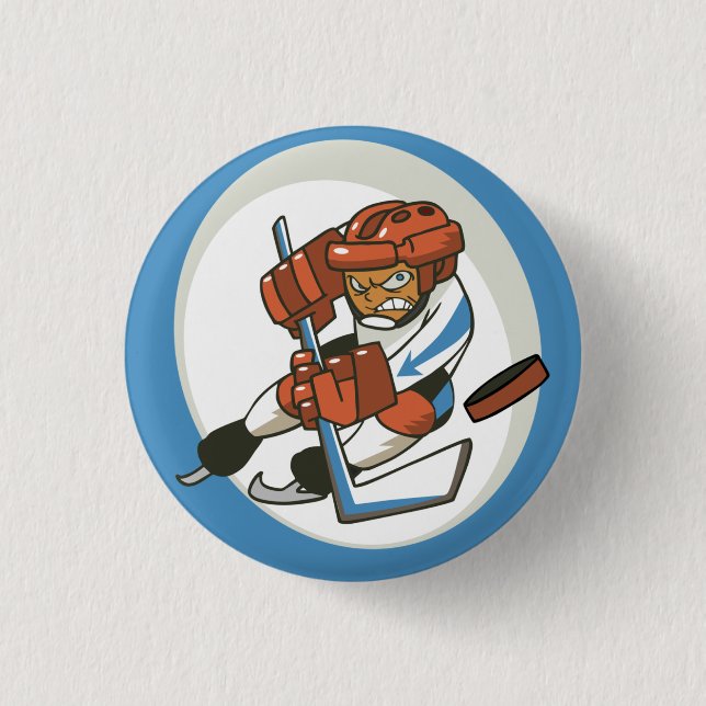 Winter Sports Hockey Flair Button Knapp (Framsida)