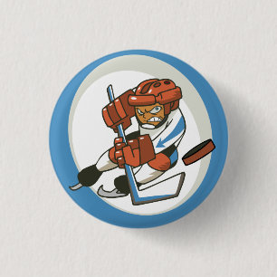 Winter Sports Hockey Flair Button Knapp