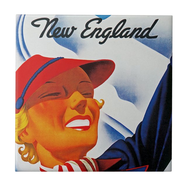 Winter Sports i New England Kakelplatta (Framsidan)
