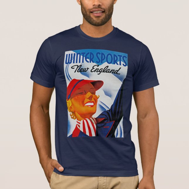 Winter Sports i New England Tee (Framsida)