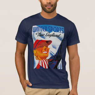 Winter Sports i New England Tee Shirt