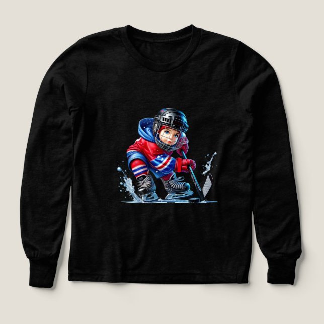 Winter Sports Kids  T Shirt (Design framsida)