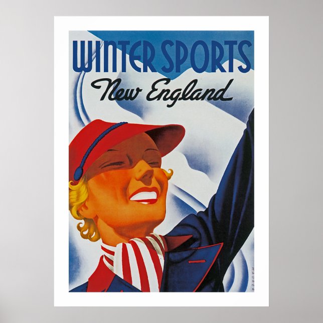 Winter Sports New England Poster (Framsidan)