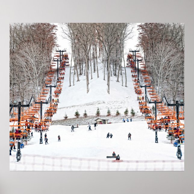 Winter Sports Skickar Wall Art Poster (Framsidan)