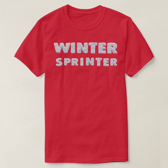 Winter Sports Winter Sprinter Ski T Shirt (Design framsida)