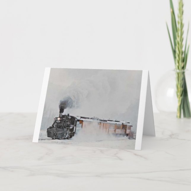 Winter Steam Helgkort (Framsida)