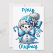 Winter Stollig: Festive Snögubbe Hälsning