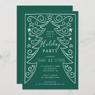 Winter Stollig Julfest Inbjudningar