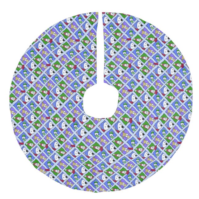 Winter Stollig Westies Julgran Skirt Julgransmatta Fusklinne (Framsidan)