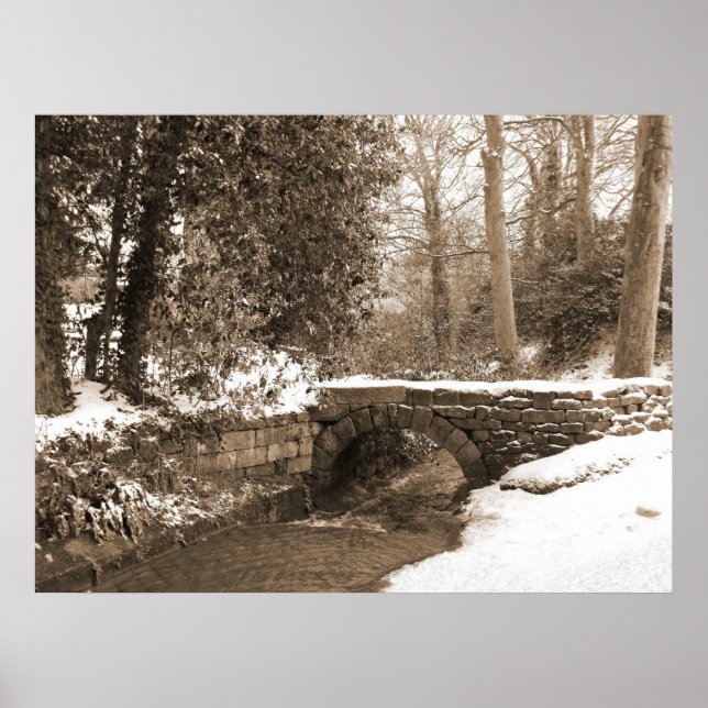 Winter Stone Bridge Poster (Framsidan)