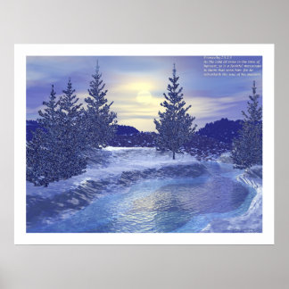 Winter Stream #2 med Proverbs Poster