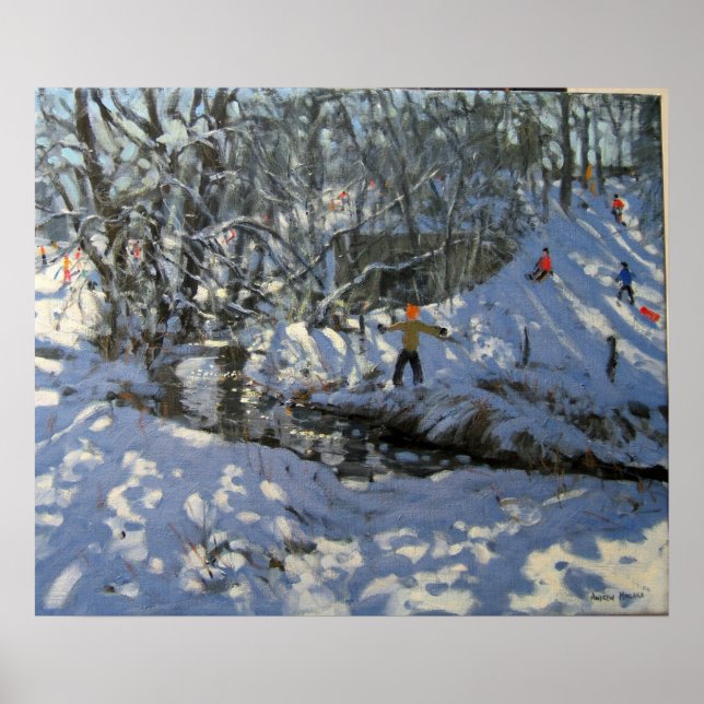 Winter Stream Derbyshire Poster (Framsidan)