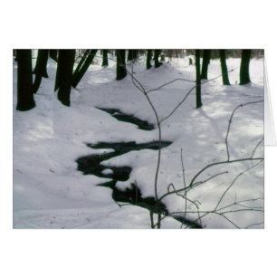 Winter Stream Hälsningskort