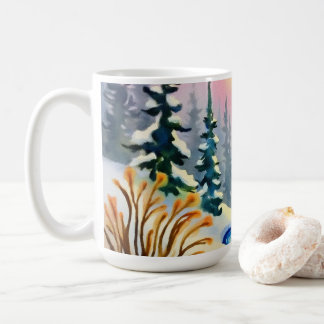 Winter Stream liggande Kaffemugg