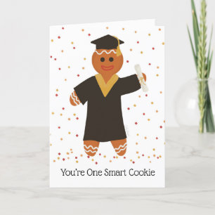 Winter Studenten Smart Cookie Gingerbröd Tack Kort