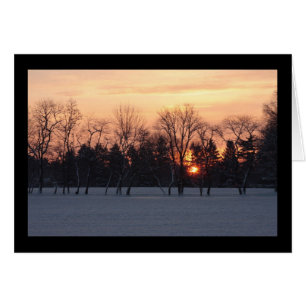 Winter Sunrise Hälsningskort