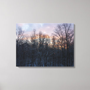 Winter Sunrise I Pastel Nature Ligcape Canvastryck