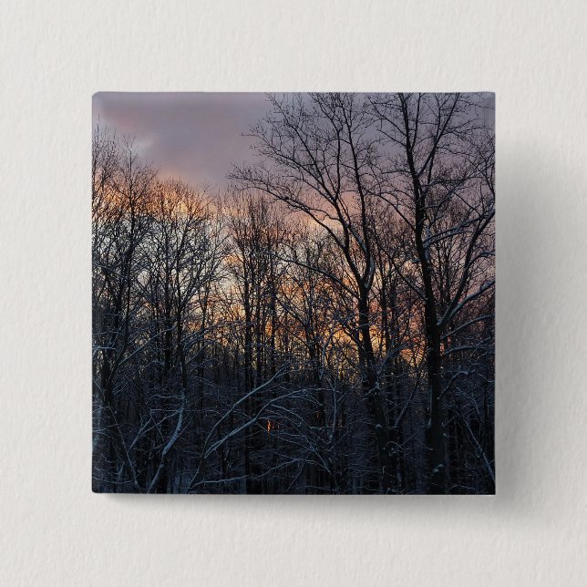 Winter Sunrise I Pastel Nature Ligcape Knapp (Framsida)