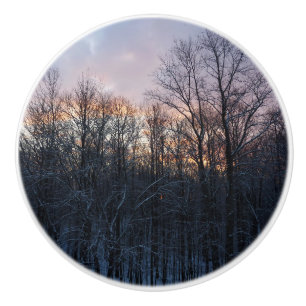 Winter Sunrise I Pastel Nature Ligcape Knopp