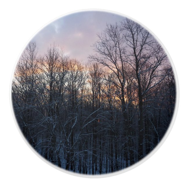 Winter Sunrise I Pastel Nature Ligcape Knopp (Framsidan)