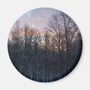 Winter Sunrise I Pastel Nature Ligcape Magnet
