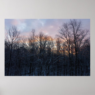 Winter Sunrise I Pastel Nature Ligcape Poster