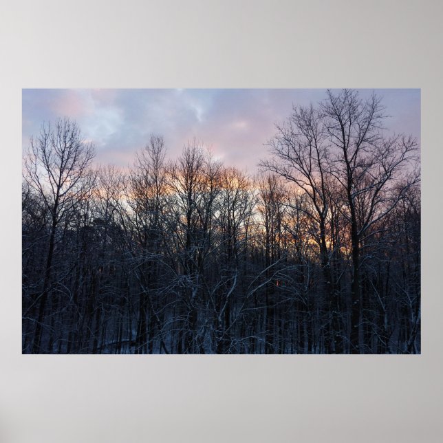 Winter Sunrise I Pastel Nature Ligcape Poster (Framsidan)