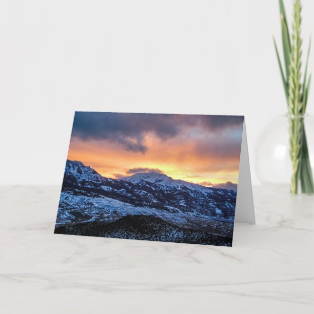 Winter Sunrise Notecard Kort (Framsida)