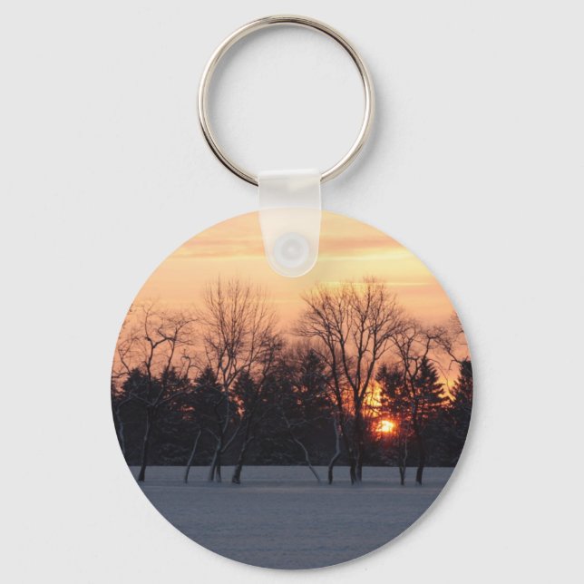 Winter Sunrise Nyckelring (Framsida)