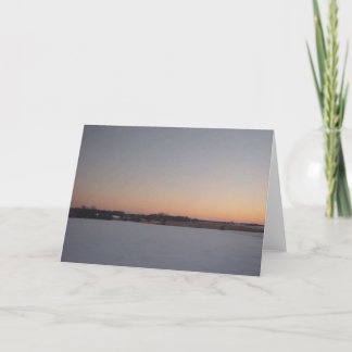 Winter Sunset # 1 Kort