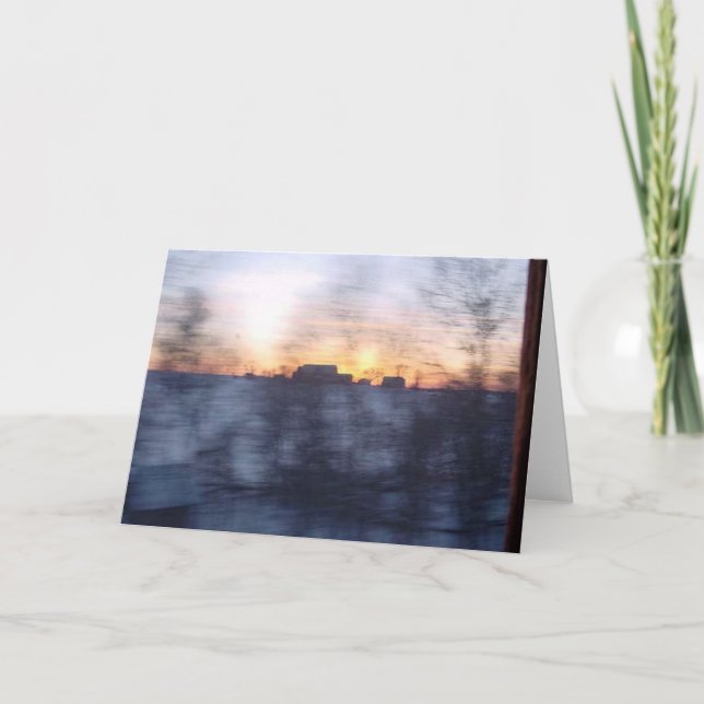 Winter Sunset # 4 Kort (Framsida)