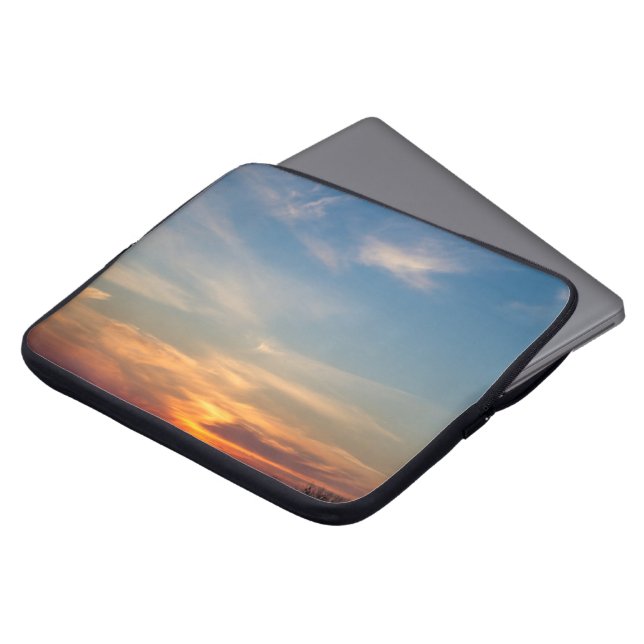 Winter sunset himlar laptop fodral (Framsida topp)