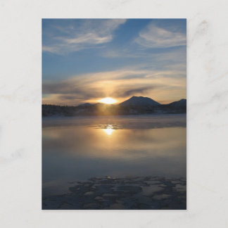 Winter Sunset i Aleknagik Vykort