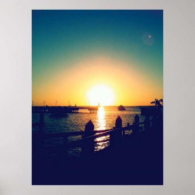 Winter Sunset i Nycklar Poster (Framsidan)