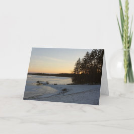 Winter Sunset Kort