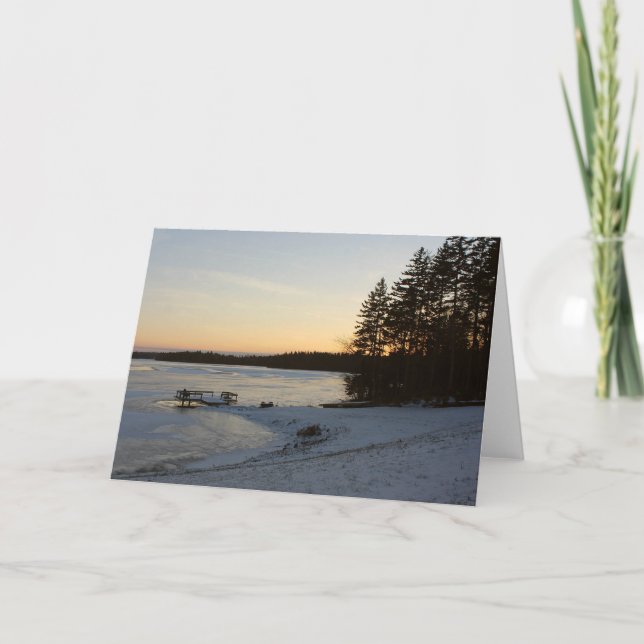 Winter Sunset Kort (Framsida)