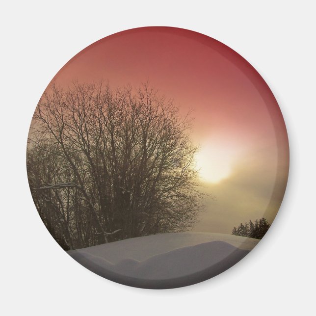 Winter Sunset Magnet (Framsidan)