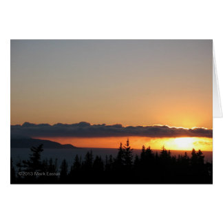 Winter Sunset on Kachemak Bay Hälsningskort